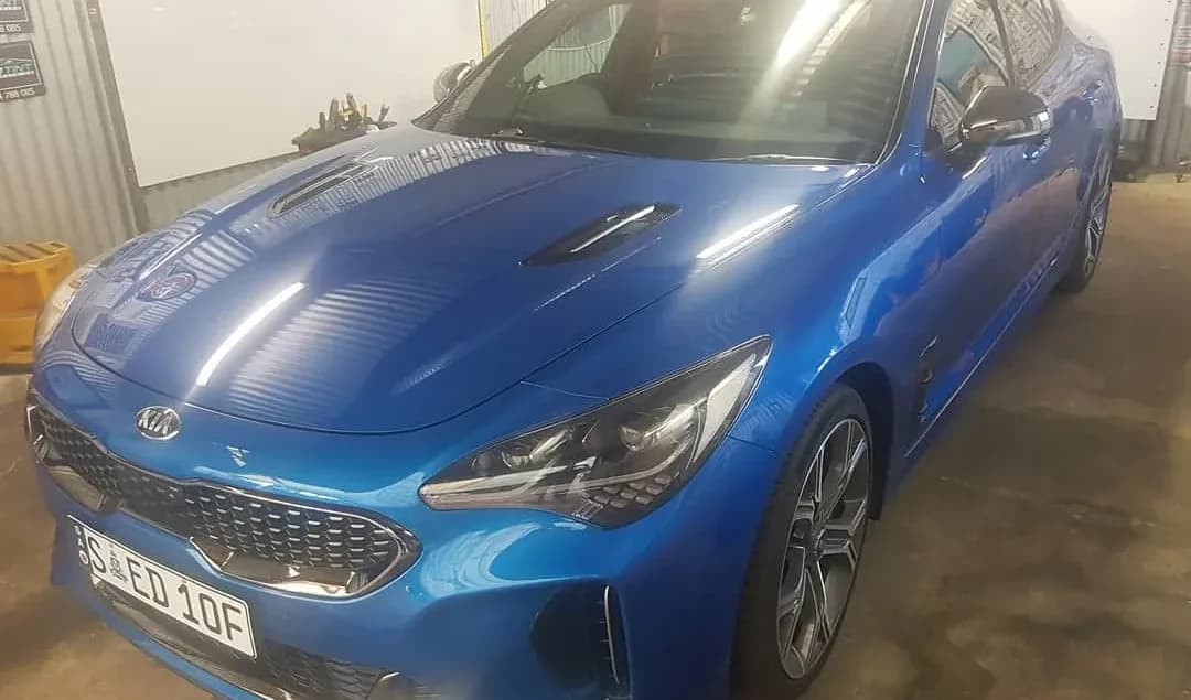 A car in the Pro Tint Adelaide workshop, glass still clear